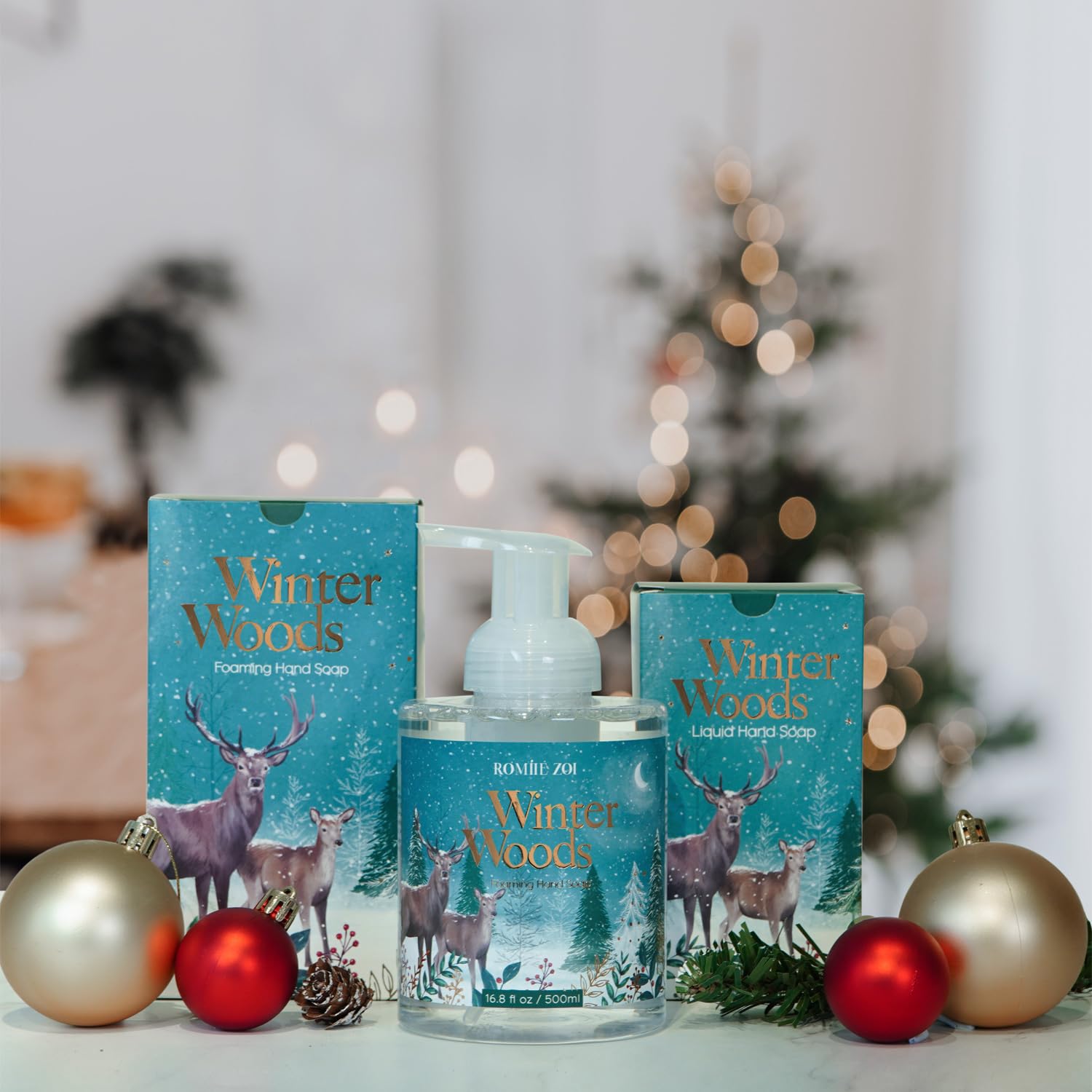 ROMIIE ZOI holiday-design packaging adds festive bathroom decor