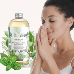 ROMIIE ZOI eucalyptus-mint refill demonstrates convenient pour action.