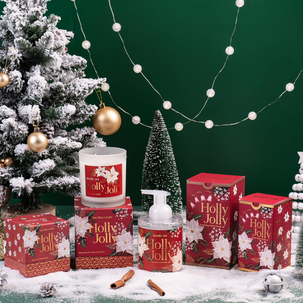 ROMIIE ZOI gift box display for a seasonal kitchen or bathroom setup.