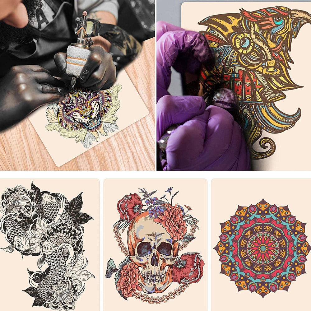 Romlon blank tattoo practice skin helps beginners and pros refine techniques on a reusable surface.