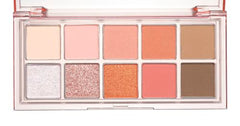 ROM&ND Better Than Palette swatches show harmonious peach hues with warm payoff