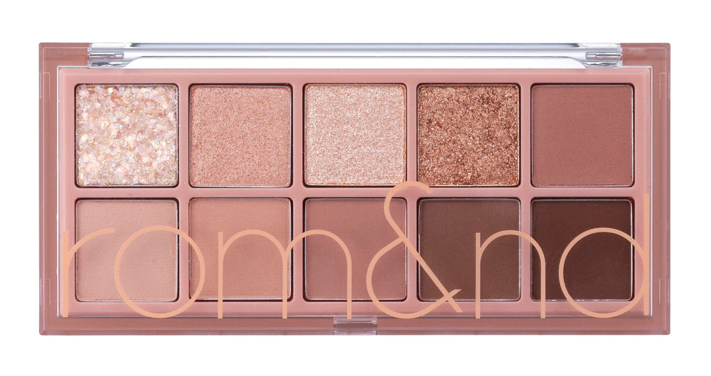 rom&nd Better Than Palette Rosebud Garden swatches reveal rosy tones for versatile day-to-night looks.