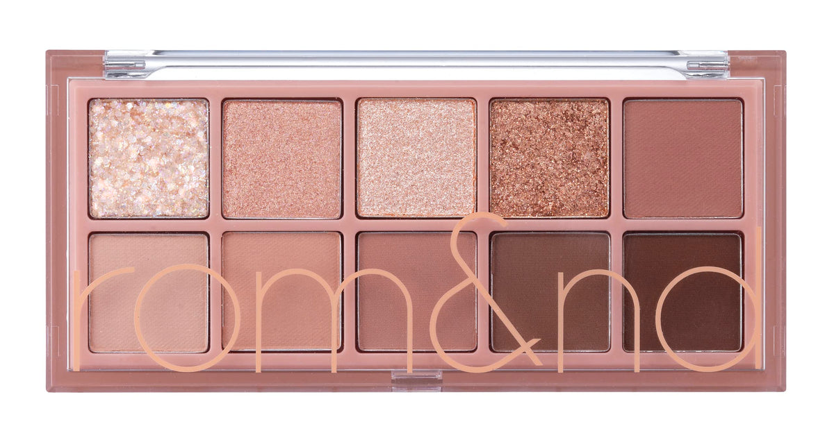 rom&nd Better Than Palette Rosebud Garden swatches reveal rosy tones for versatile day-to-night looks.