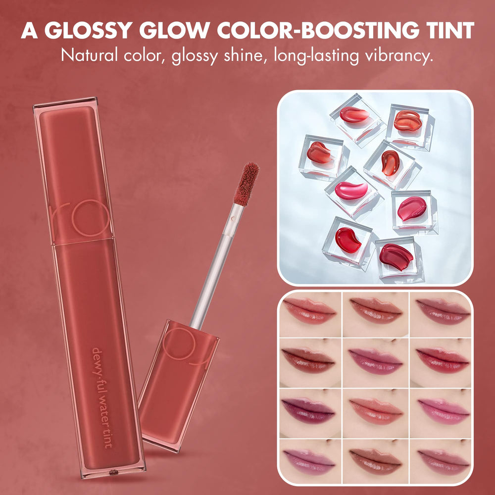 rom&nd DEWY·FUL Water Tint 04 Chili Up long-lasting glossy finish