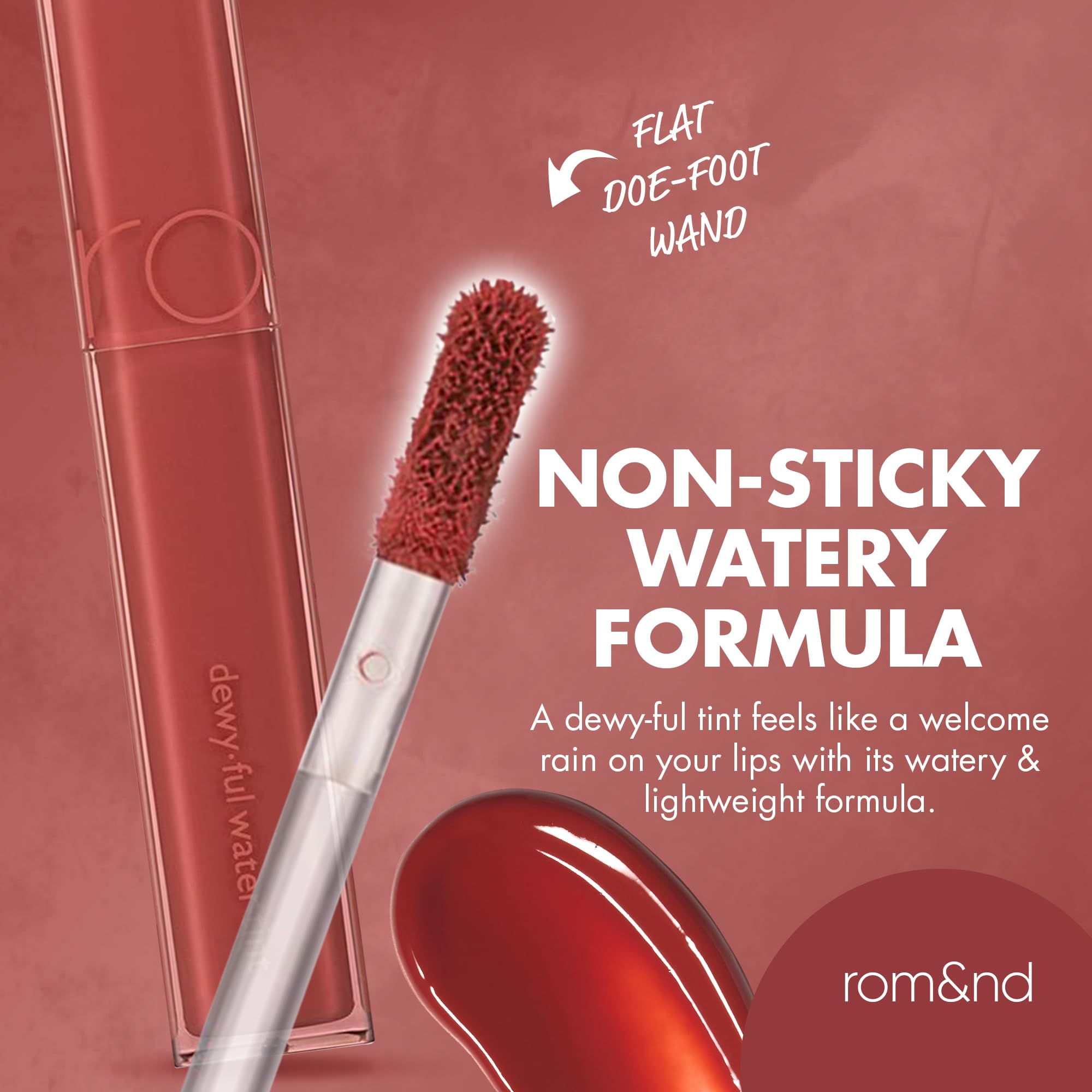 rom&nd DEWY·FUL Water Tint 04 Chili Up packaging and tube design