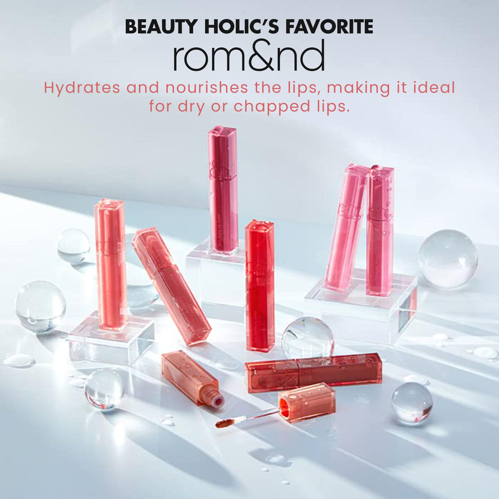 rom&nd DEWY·FUL Water Tint 12 Canyon ingredients herbs image highlighting Lavender, Oregano, Thyme, Rosemary.