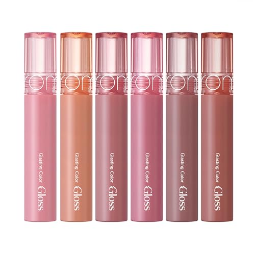 rom&nd Glasting Color Gloss on lips provides long-lasting hydration and comfort