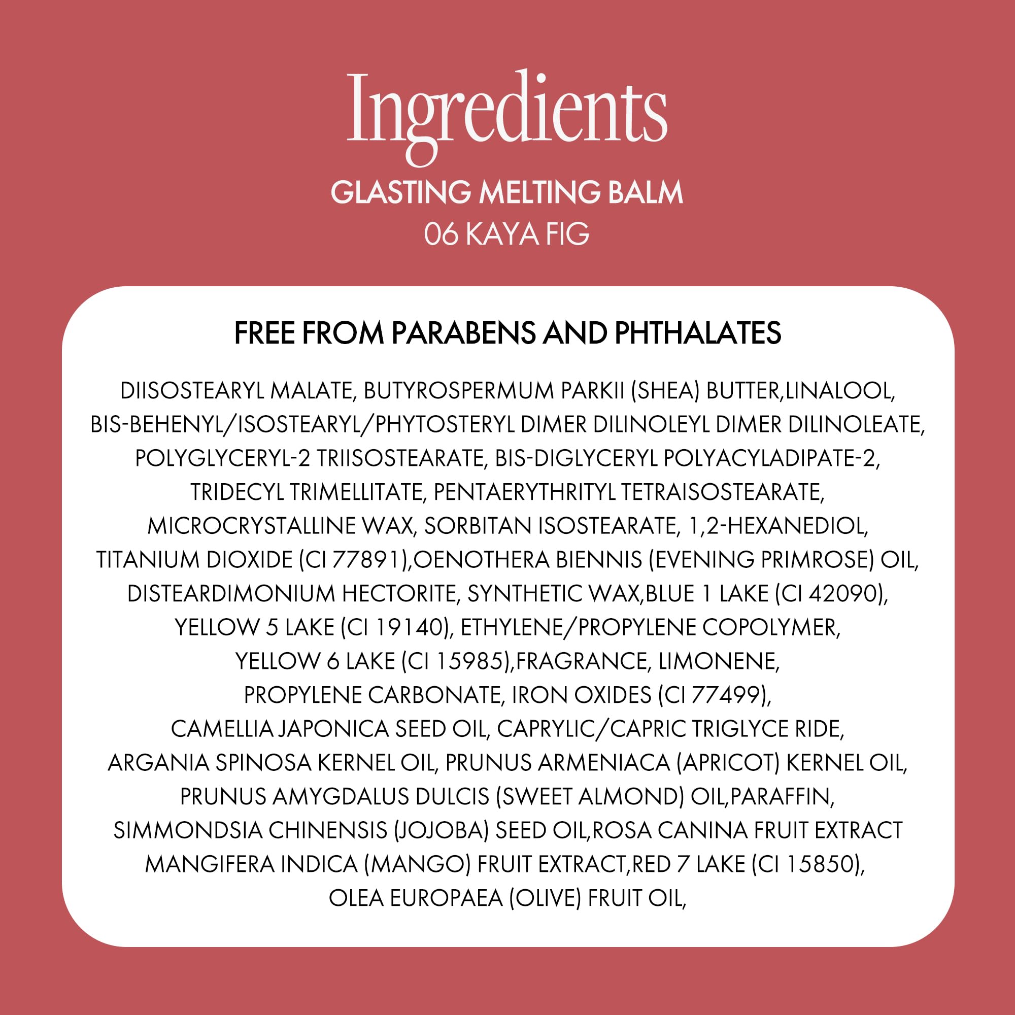 rom&nd Glasting Melting Balm premium packaging highlights vegan lip care