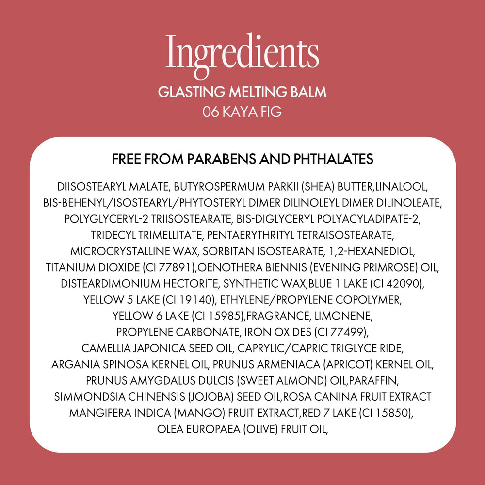 rom&nd Glasting Melting Balm premium packaging highlights vegan lip care