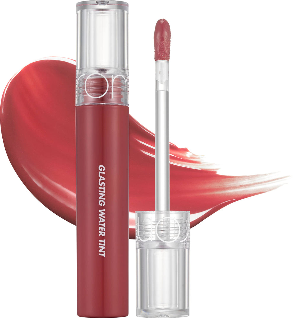 rom&nd Glasting Water Tint Rose Stream bottle with glossy, long-lasting color for daily wear