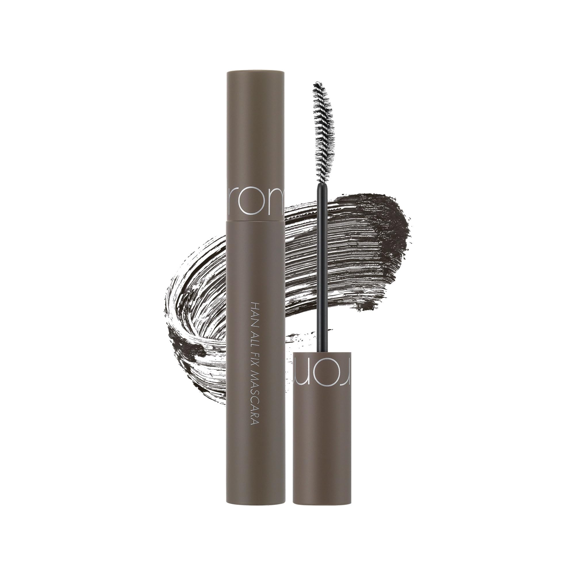 Rom&nd Han All Fix Mascara 7G wand demonstrates smooth, defined lash application.
