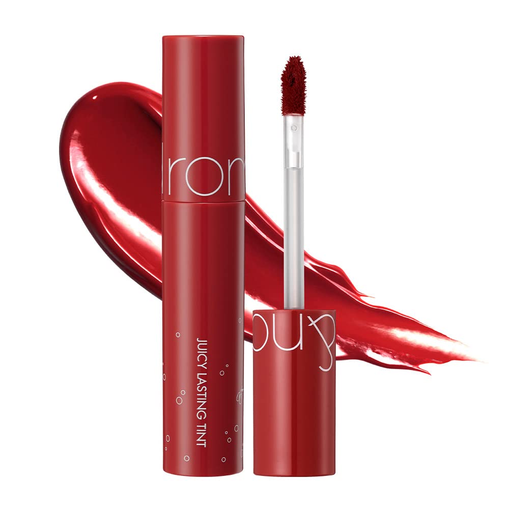 romnd Juicy Lasting Tint 16 Corni Soda packaging close-up, vivid shade with effortless daytime glow.