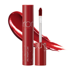 romnd Juicy Lasting Tint 16 Corni Soda packaging close-up, vivid shade with effortless daytime glow.
