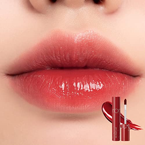 romnd Juicy Lasting Tint 16 Corni Soda wand application, creamy glide for non-sticky wear.