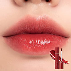 romnd Juicy Lasting Tint 16 Corni Soda wand application, creamy glide for non-sticky wear.