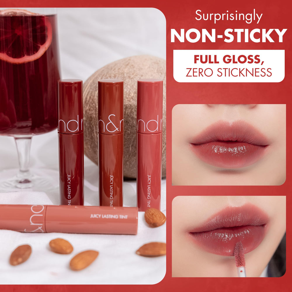 rom&nd Juicy Lasting Tint 17 Plum Coke non sticky glossy finish