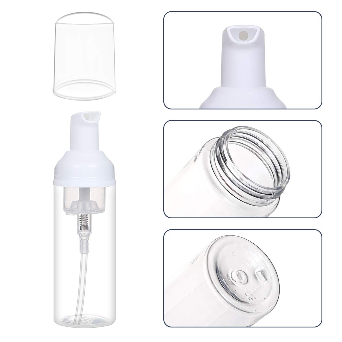 ROMROC foam bottle travel-pack shows compact, refillable design for daily routines.