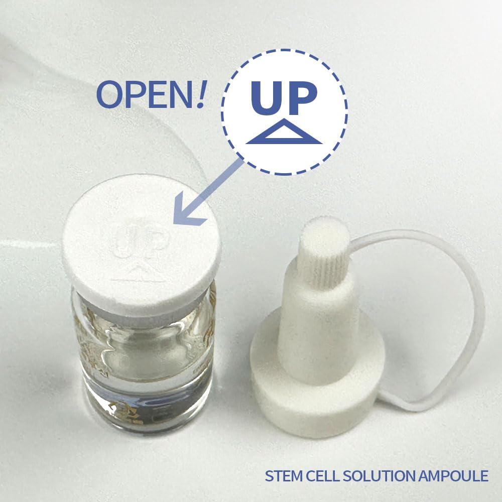 Ronas Stem Cell Solution ampoules plant stem cells science highlights a plant-based renewal concept.