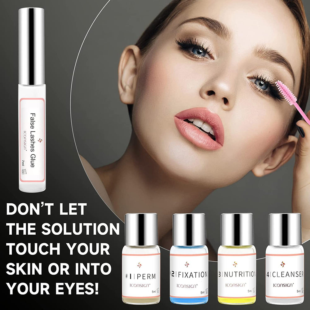 RONKIE Lash Lift Kit all-inclusive kit contents laid out for a streamlined experience.