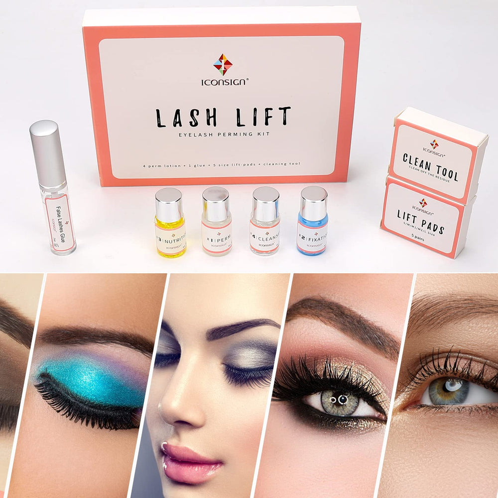 RONKIE Lash Lift Kit at-home-application setup enabling DIY lash lift.