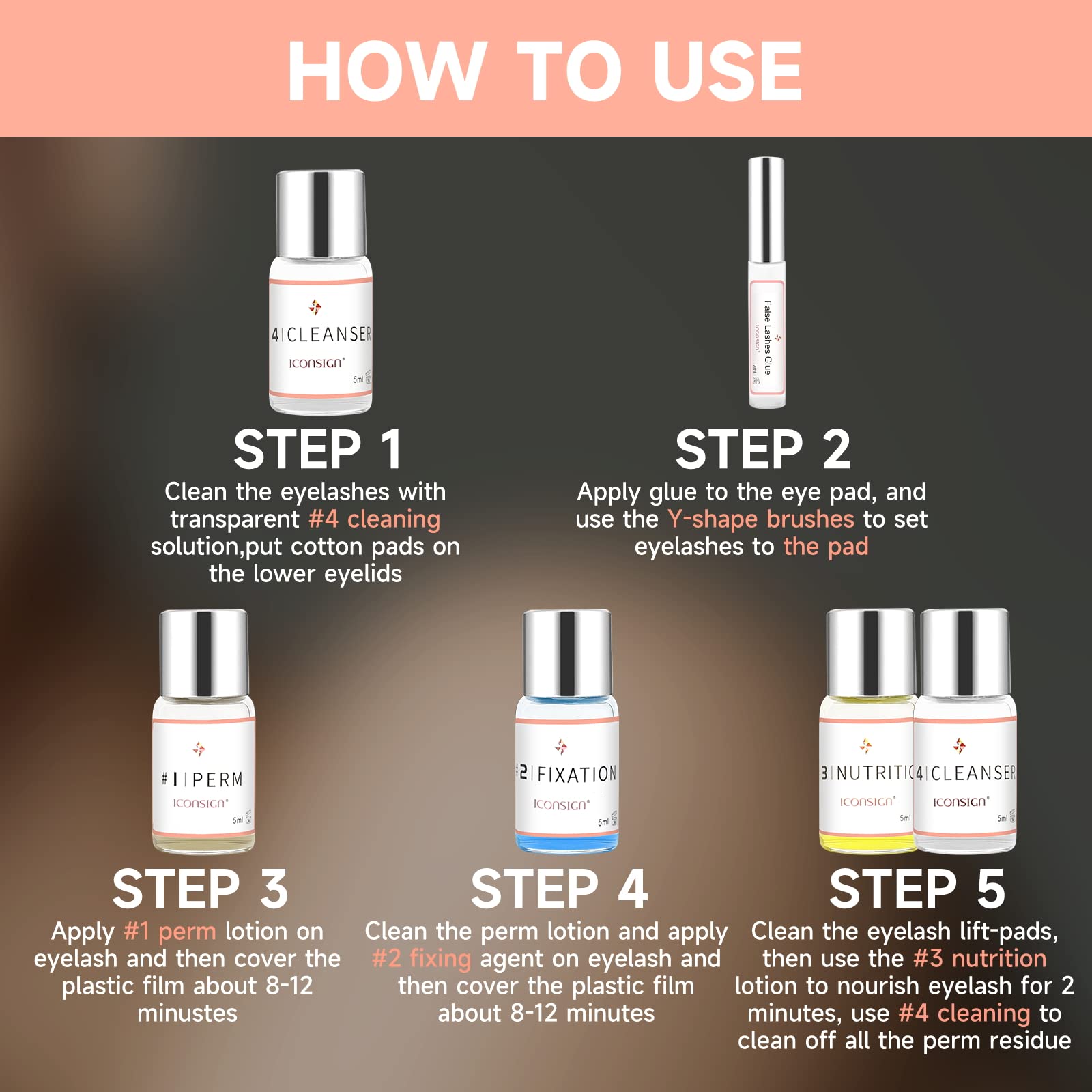 RONKIE Lash Lift Kit gentle-nourishing formula soothing and nourishing lashes.