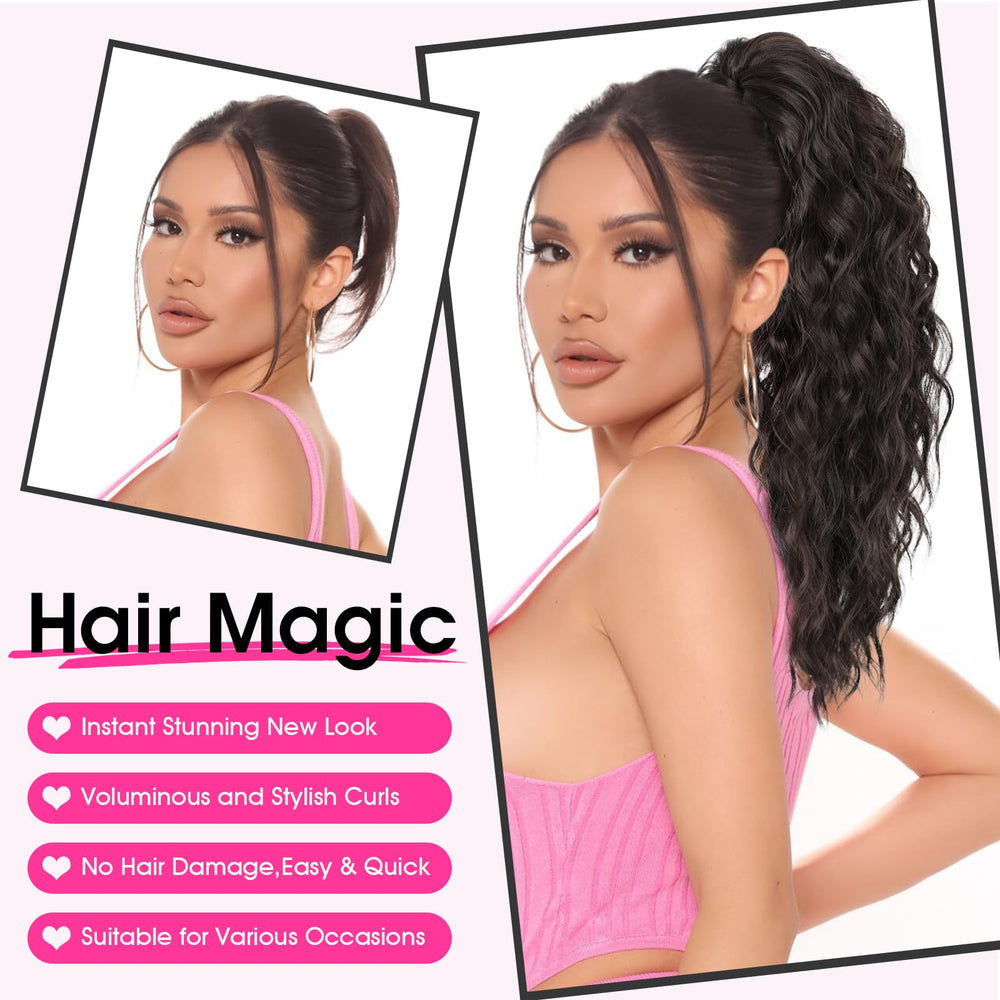 RONTAYA secure clip ponytail extension stays put throughout the day