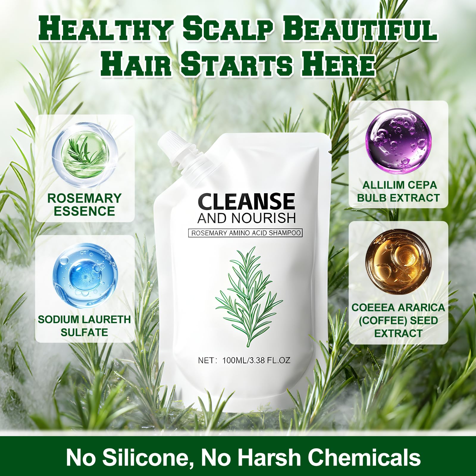 rooroopet rosemary amino acid shampoo routine-shot suggests daily wash benefits with aromatic rosemary feel