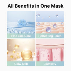 ROOTIO overnight hydrogel mask applied to clean skin