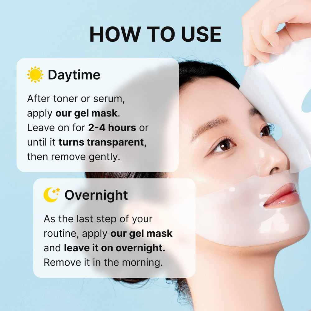 ROOTIO sleeping mask on face delivering overnight hydration