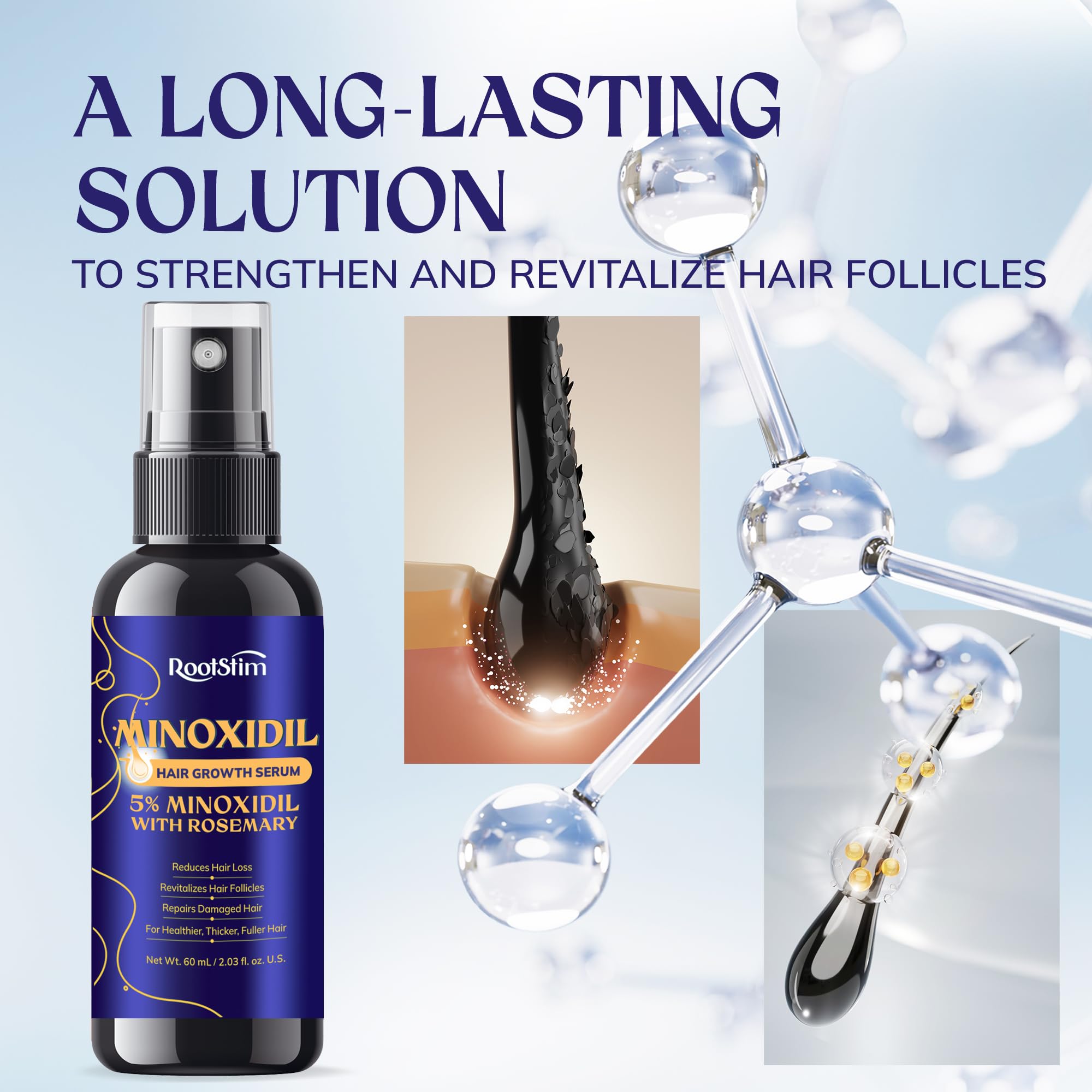 RootStim beard application showing versatile use for facial hair