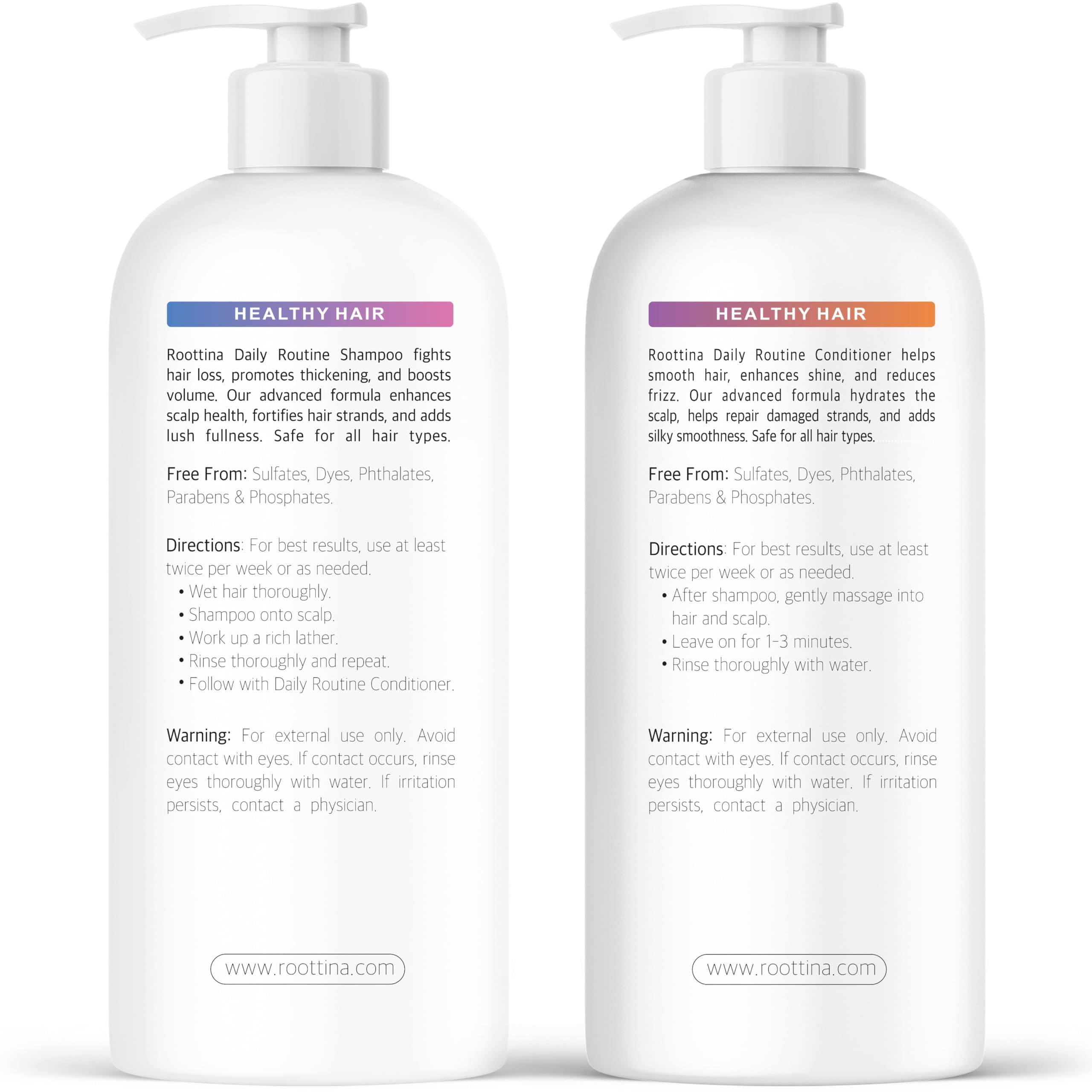 Roottina color-treated safe shampoo—gentle cleanse for treated hair