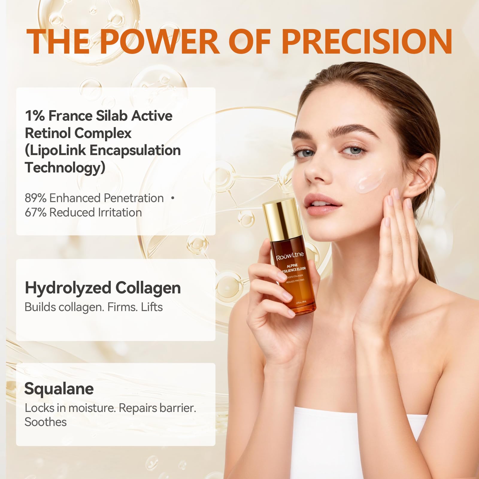 RoowLtne retinol serum nightly application highlights renewal and hydration