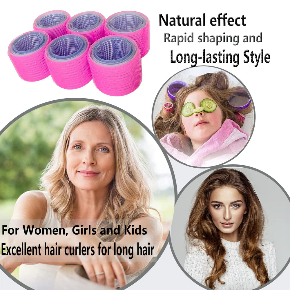 ROPiKIS long-hair volume curls achieved with jumbo rollers