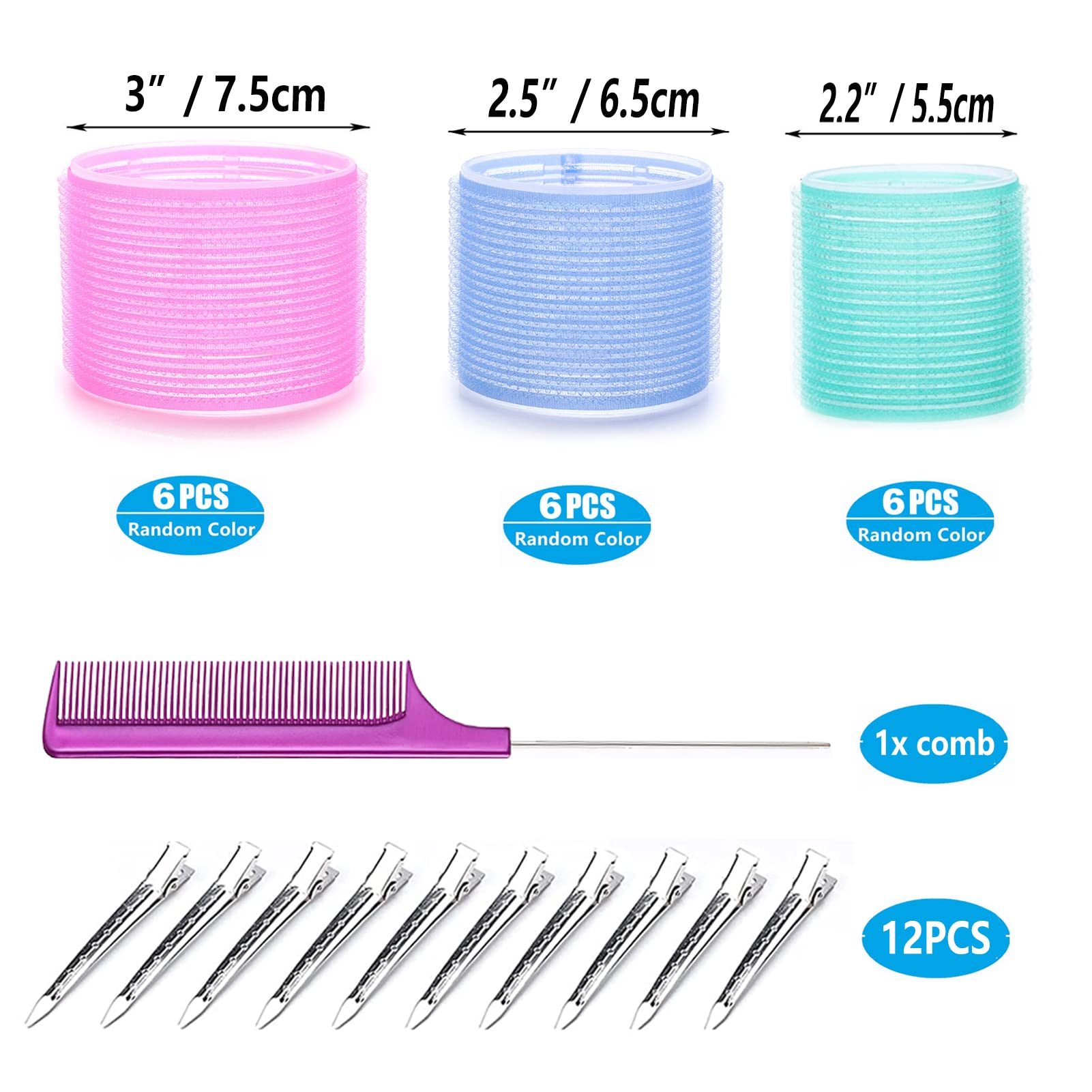 ROPiKIS rollers with clips and comb for secure sections