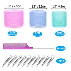 ROPiKIS rollers with clips and comb for secure sections
