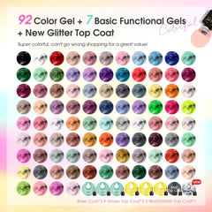 ROSALIND 92-colors gel polish collection showcases extensive color options for DIY manicures
