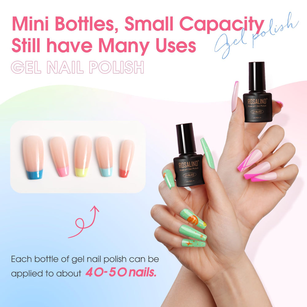 ROSALIND base coat bottle set supports long-lasting adhesion and even application
