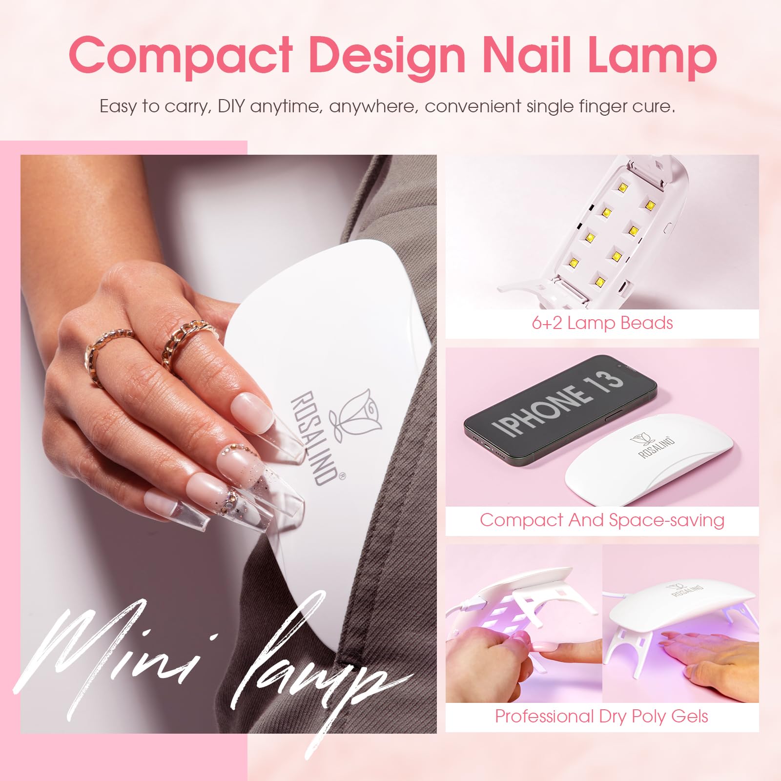 ROSALIND cuticle pusher tool for prep and clean edges