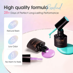 ROSALIND easy application steps guide comfortable at home gel nails