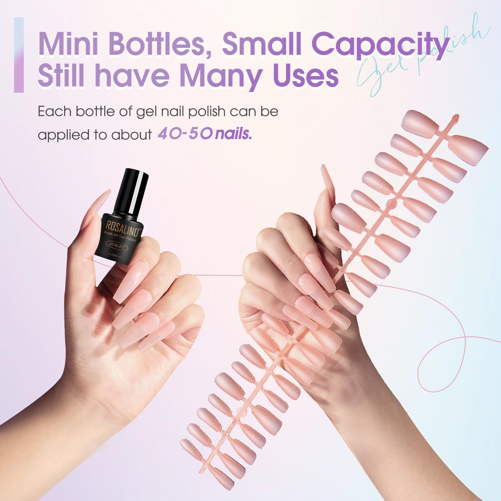 ROSALIND low-odor formula gentle on natural nails