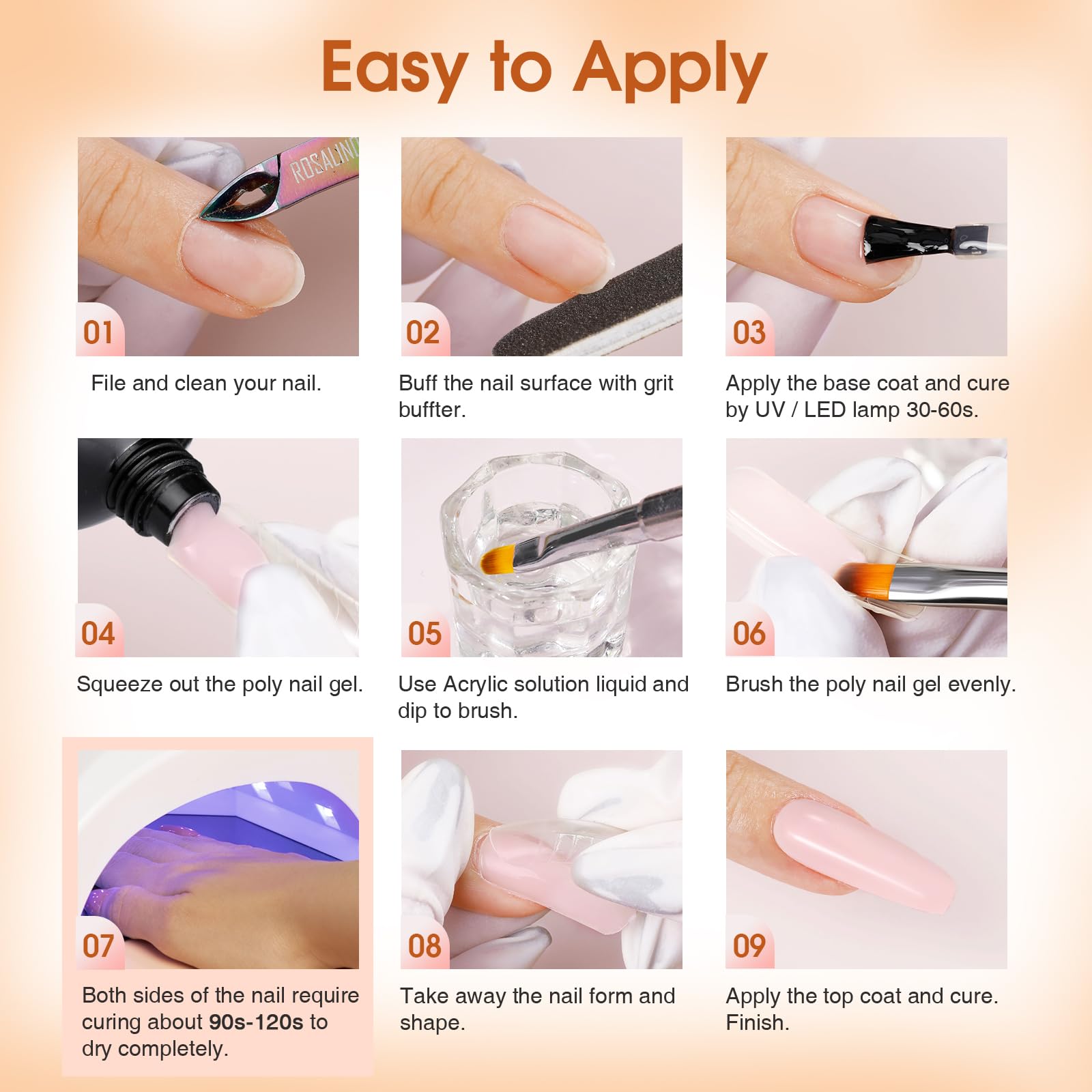 ROSALIND nail cutter included for clean nail edges