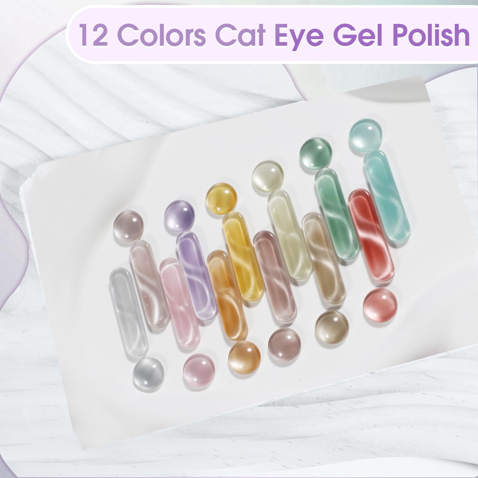 ROSALIND silky magnetic powder close-up showing vibrant layering