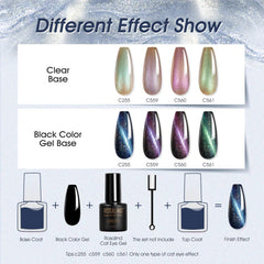 ROSALIND thermochromic color-changing gel swatch reveals temperature-driven color shifts