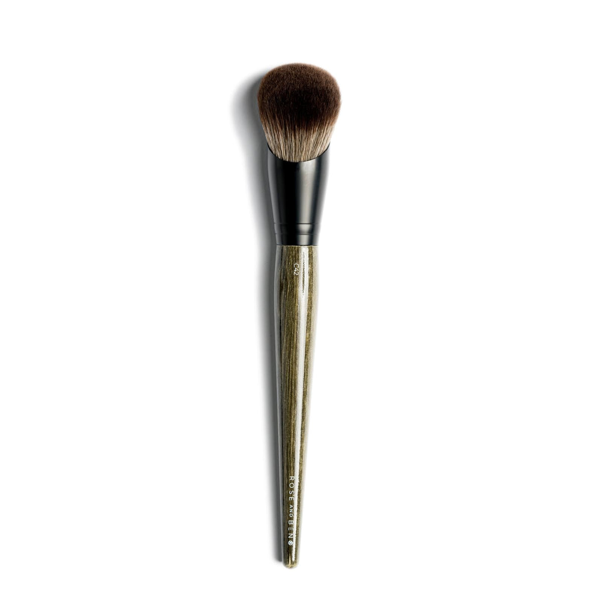 Rose and Ben Beauty C42 foundation brush angled head for precise blending