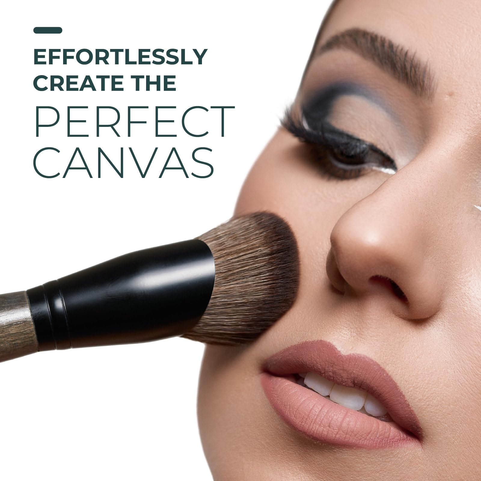 Rose and Ben Beauty C42 brush builds coverage without streaks