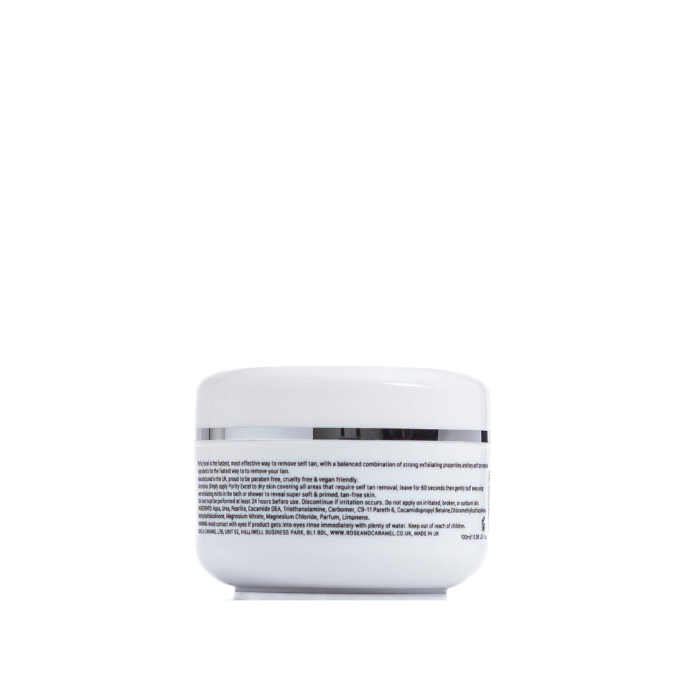 Rose & Caramel Purity Excel remover in use demonstrates quick 60-second application