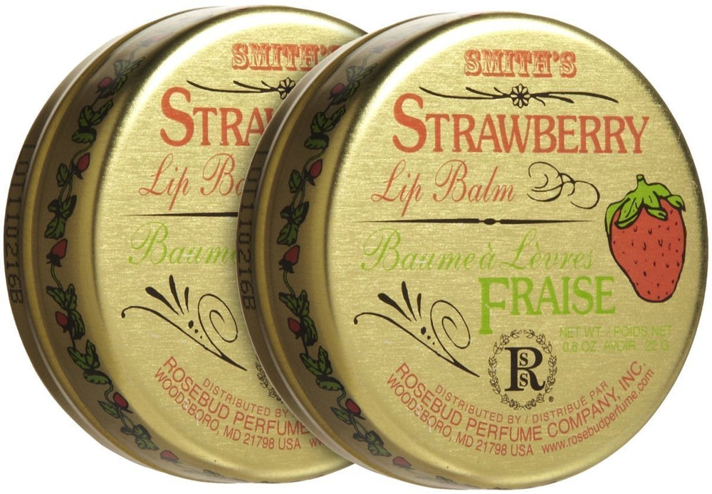 Rosebud Perfume Co. Lip Balm-Strawberry tube provides long-lasting moisture for daily lip care