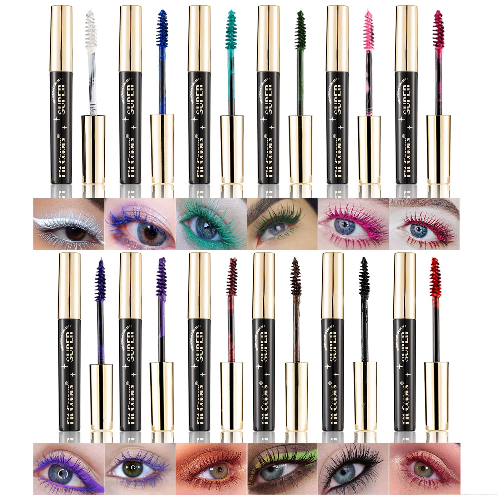 RoseFlower party-look mascara for vibrant club-night eyelash color.