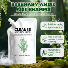 Rosemary Amino Acid Shampoo rosemary leaves close-up highlighting natural ingredients for healthier shine