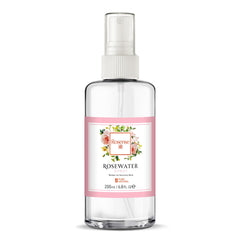 Rosense rosewater spray bottle in action for refreshing mist